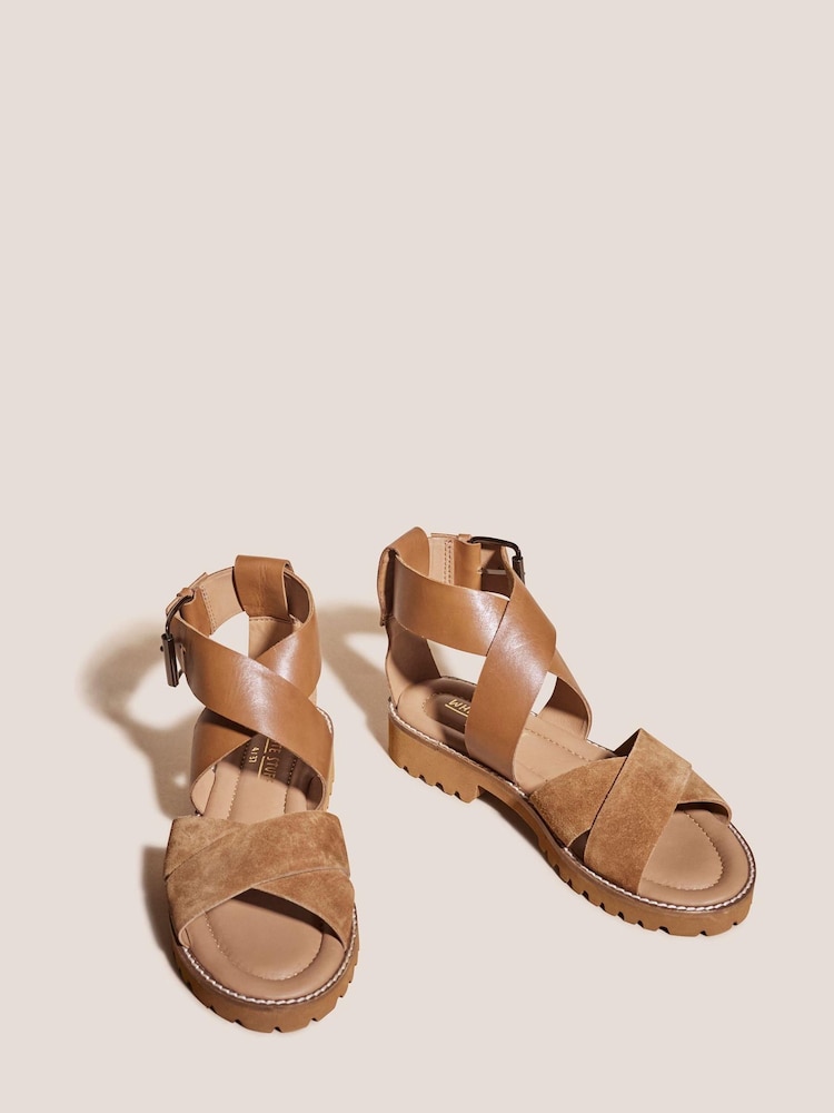 White Stuff Natural Chunky Leather Sandals - Image 2 of 4