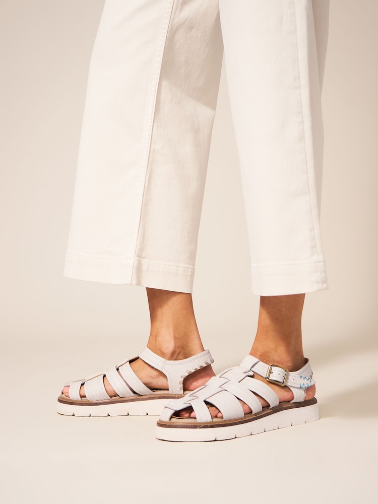 White Stuff Natural Chunky Fisherman Sandals - Image 1 of 4