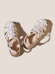 White Stuff Natural Chunky Fisherman Sandals - Image 4 of 4