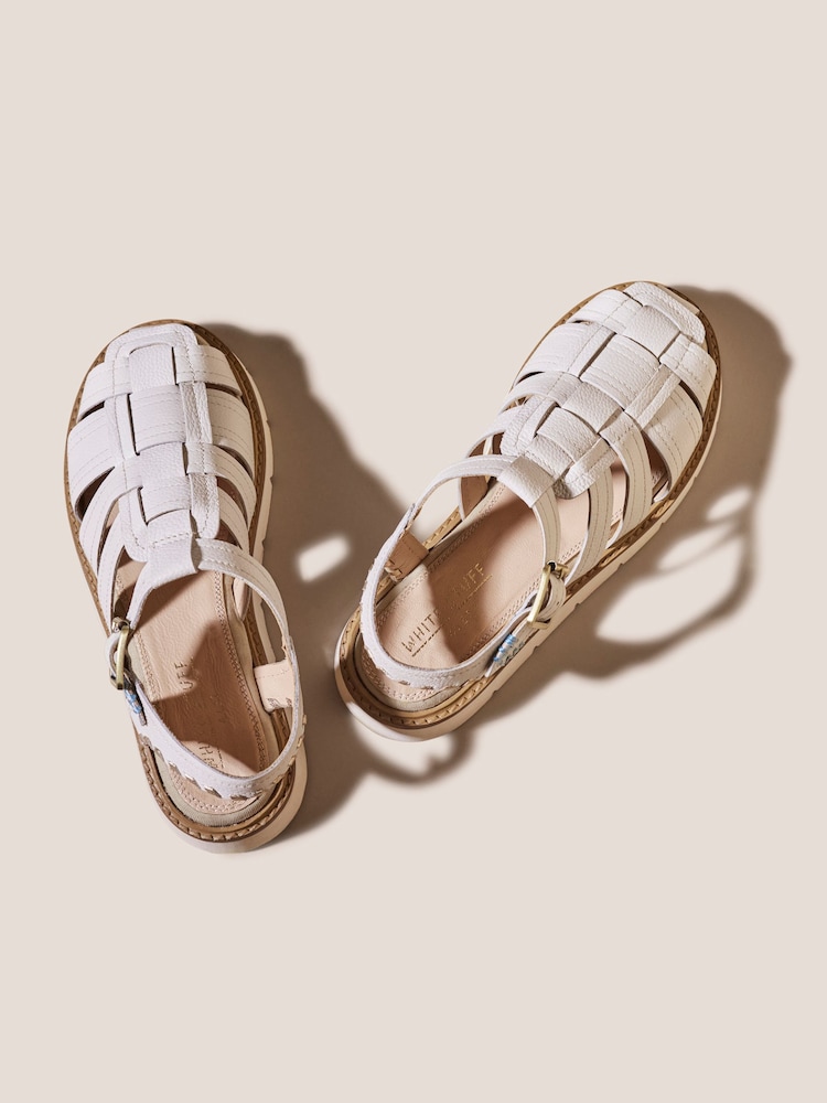 White Stuff Natural Chunky Fisherman Sandals - Image 4 of 4