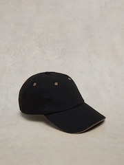 White Stuff Black 100% Cotton Baseball Cap - Image 1 of 2