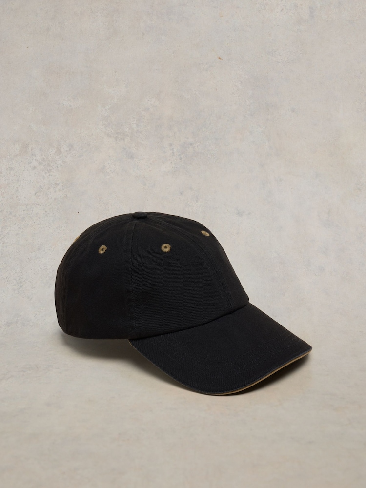 White Stuff Black 100% Cotton Baseball Cap - Image 1 of 2 White Stuff Black 100% Cotton Baseball Cap - Image 1 of 2