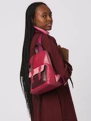 Blush Orquídea Plum - Conkca de couro Kendal Backpack - Imagem 1 de 6