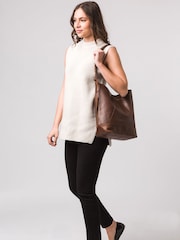 Pure Luxuries London Tunbridge Leather Shoulder Bag - Image 5 of 5