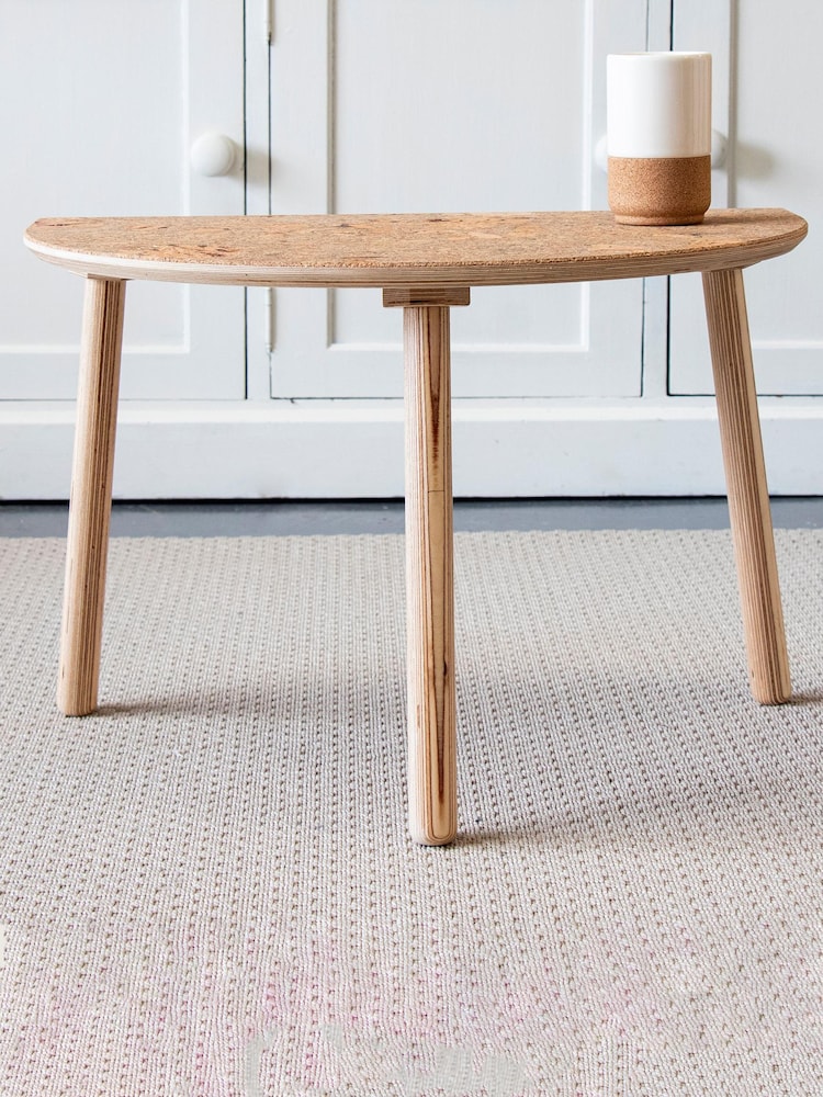 Liga Natural Cork Half Moon Table - Image 1 of 3
