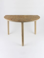 Liga Natural Cork Half Moon Table - Image 2 of 3
