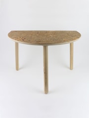 Liga Natural Cork Half Moon Table - Image 3 of 3