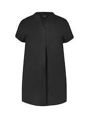 Live Unlimited Black Curve Linen Dress - Image 4 of 4