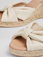 LK Bennett Natural Angela Suede Espadrille Sandals - Image 4 of 4