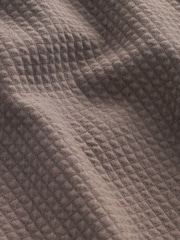 Natur/Braun - Langärmeliges, strukturiertes Polo-Shirt - Bild 9 von 9