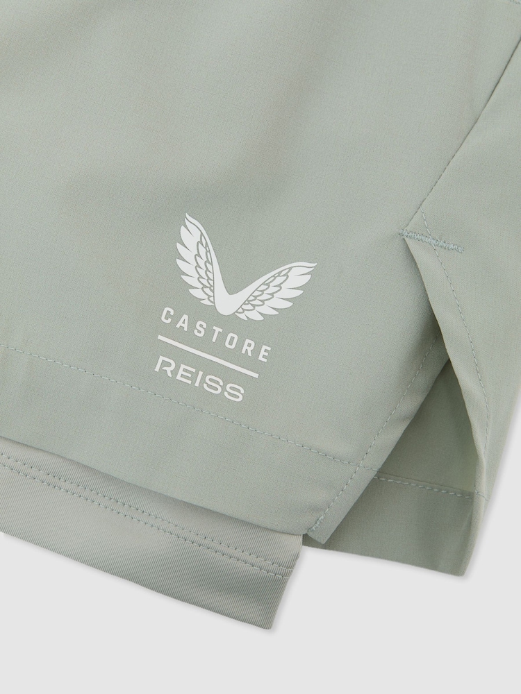 Reiss Light Green 2 In 1 Graphic Short Reiss | Castore 2-in-1 Technical Training Shorts - Image 12 of 12 Reiss Light Green 2 In 1 Graphic Short Reiss | Castore 2-in-1 Technical Training Shorts - Image 12 of 12