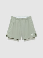Reiss Light Green 2 In 1 Graphic Short Reiss | Castore 2-in-1 Technical Training Shorts - Image 3 of 12