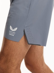 Reiss Blue 5 Deep Split Short Reiss | Castore 5-Inch Training Shorts - Image 1 of 9