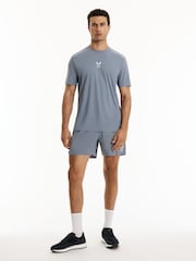 Reiss Blue 5 Deep Split Short Reiss | Castore 5-Inch Training Shorts - Image 3 of 9
