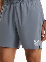 Reiss Blue 5 Deep Split Short Reiss | Castore 5-Inch Training Shorts - Image 4 of 9