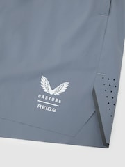 Reiss Blue 5 Deep Split Short Reiss | Castore 5-Inch Training Shorts - Image 9 of 9