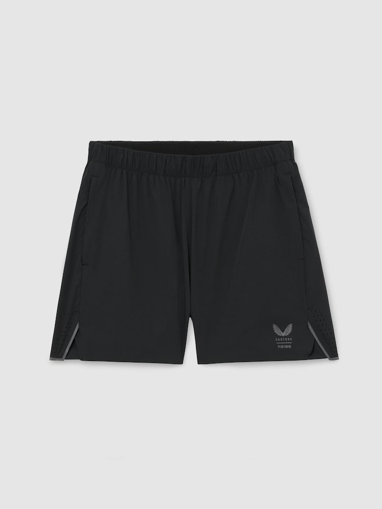 Reiss Black 5 Deep Split Short Reiss | Castore 5-Inch Training Shorts - Image 2 of 8 Reiss Black 5 Deep Split Short Reiss | Castore 5-Inch Training Shorts - Image 2 of 8