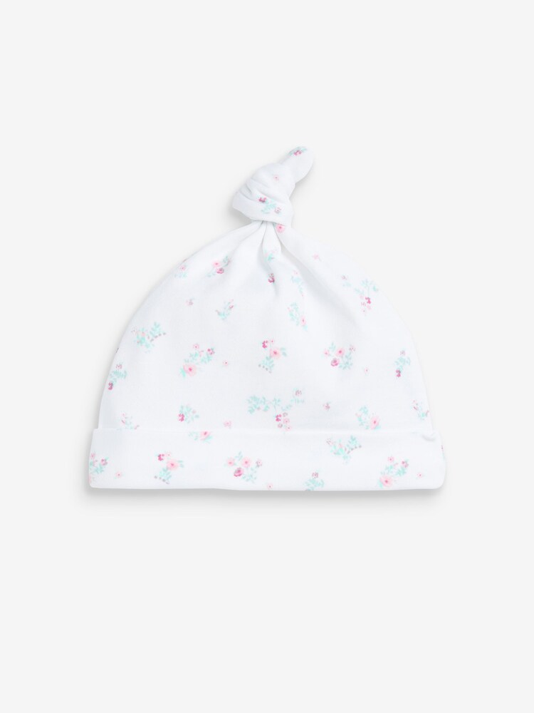 Jasnoróżowy w kwiaty - Baby Tie Top Hat 3 Packs (0-18mths) - Image 3 of 5