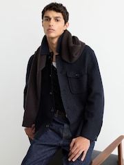 Reiss Quixote Wool Twin-Pocket Button-Through Overshirt - Bild 4 von 8