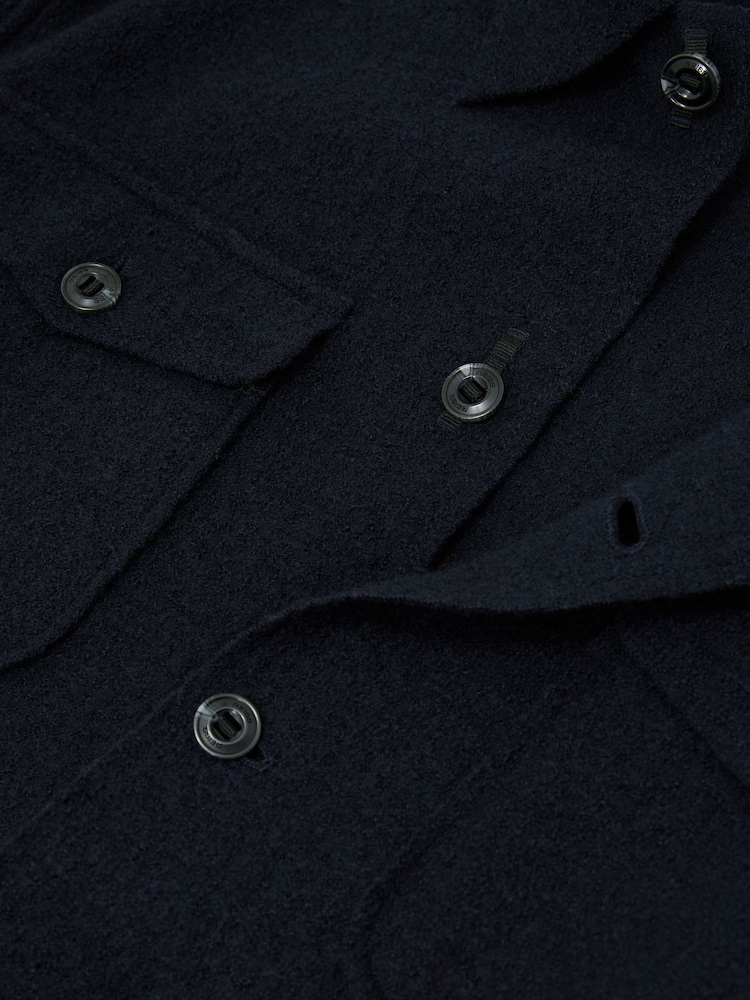 Reiss Quixote Wool Twin-Pocket Button-Through Overshirt - Bild 8 von 8