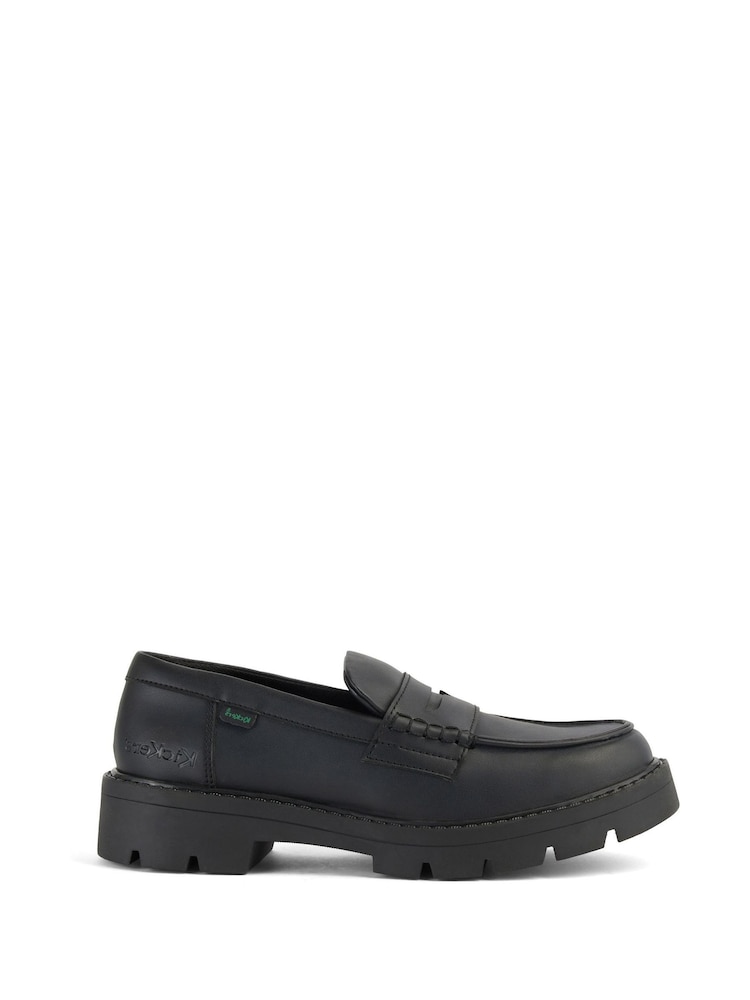 Kickers Black Womens Vegan Kori Loafers - Image 2 of 13
