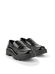 Kickers Black Womens Kori Leather Loafers - Image 2 of 8