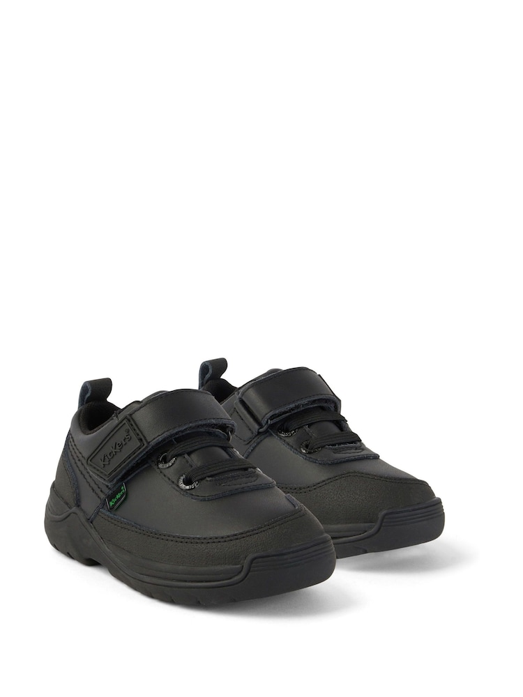 Kickers Infant Leather Stomper Lo Black Trainers - Image 2 of 11