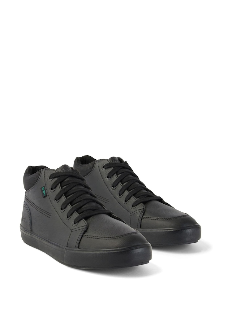 Kickers Black Tovni Hi Padded Leather Trainers - Image 2 of 7 Kickers Black Tovni Hi Padded Leather Trainers - Image 2 of 7