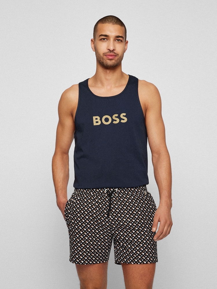 BOSS Blue Tank 100% Cotton Top - Image 1 of 3