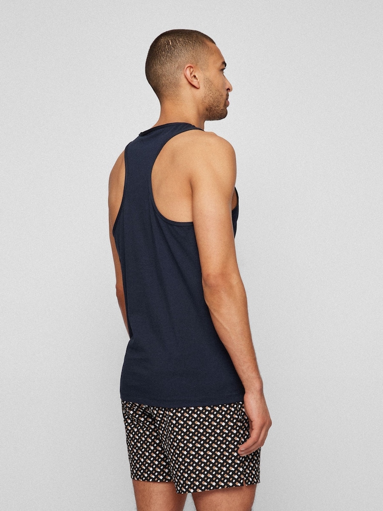 BOSS Blue Tank 100% Cotton Top - Image 2 of 3