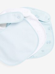 Blue Elephant 3 Pack Baby Bibs - Image 5 of 5