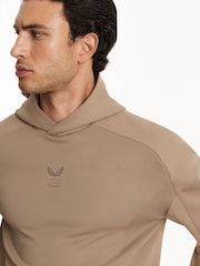 Reiss Beige Flex Hoodie Reiss | Castore Technical Flex Hoodie - Image 3 of 9