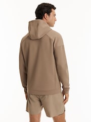 Reiss Beige Flex Hoodie Reiss | Castore Technical Flex Hoodie - Image 6 of 9