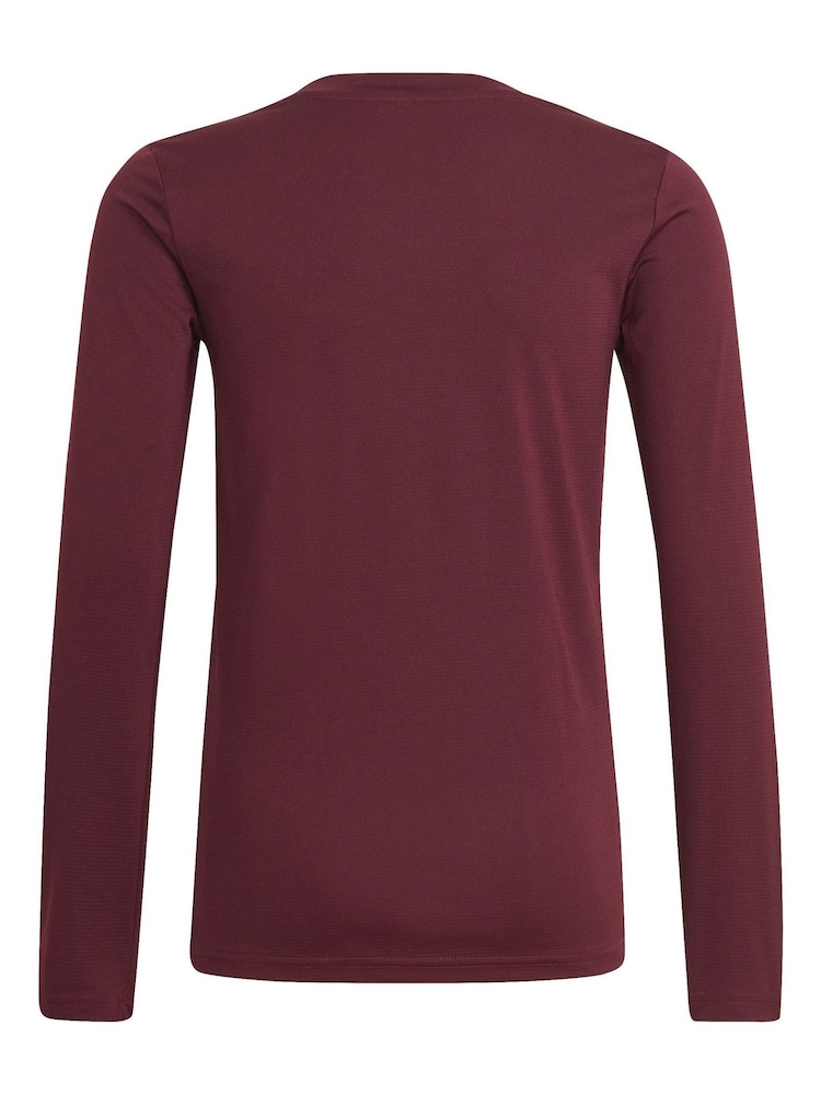 adidas Maroon Red Team Base T-Shirt - Image 3 of 6