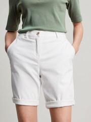 Joules Cruise Long White Chino Shorts - Image 1 of 6