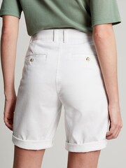 Joules Cruise Long White Chino Shorts - Image 4 of 6