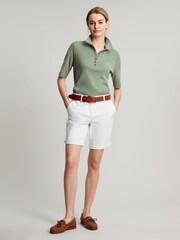 Joules Cruise Long White Chino Shorts - Image 5 of 6