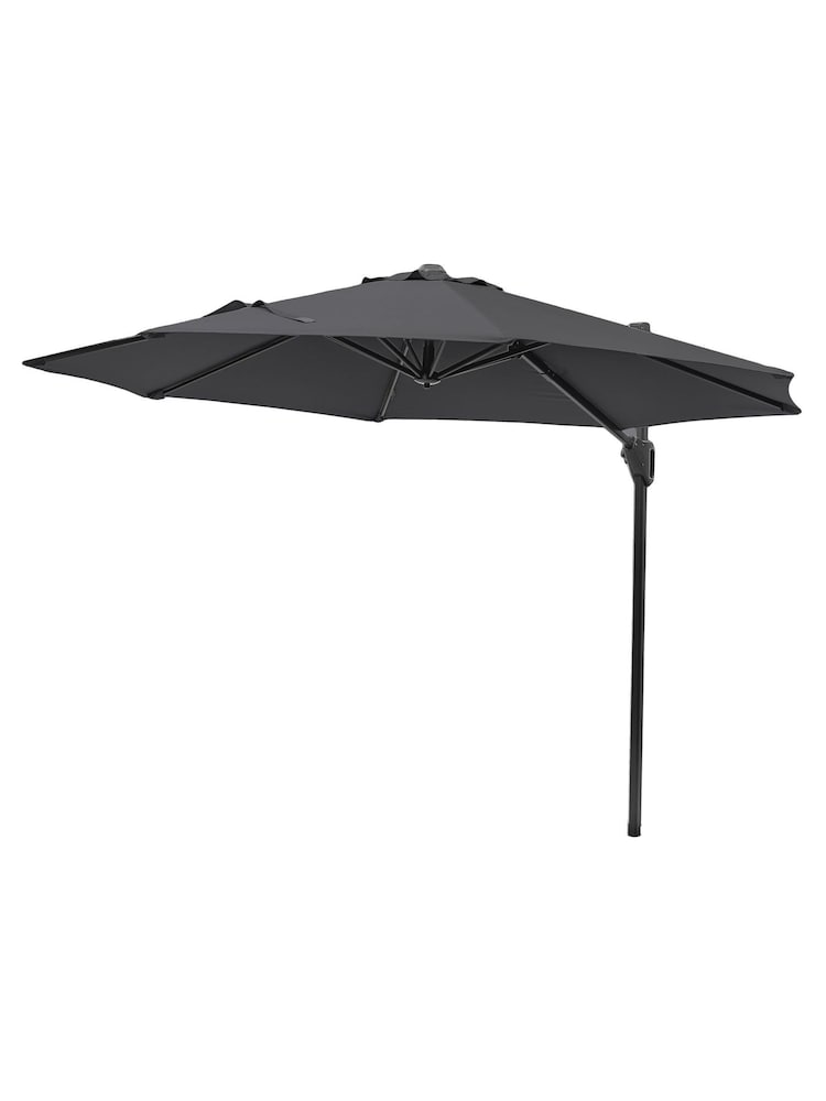 Pacific Anthracite Grey Garden Voyager T1 3m Round Parasol - Image 2 of 6