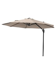 Pacific Taupe Brown Garden Voyager T1 3m Round Parasol - Image 5 of 7