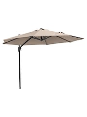 Pacific Taupe Brown Garden Voyager T1 3m Round Parasol - Image 6 of 7
