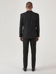 Skopes Black Tailored Fit Romulus Sustainable Suit: Jacket - Image 3 of 5