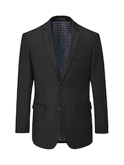 Skopes Black Tailored Fit Romulus Sustainable Suit: Jacket - Image 4 of 5