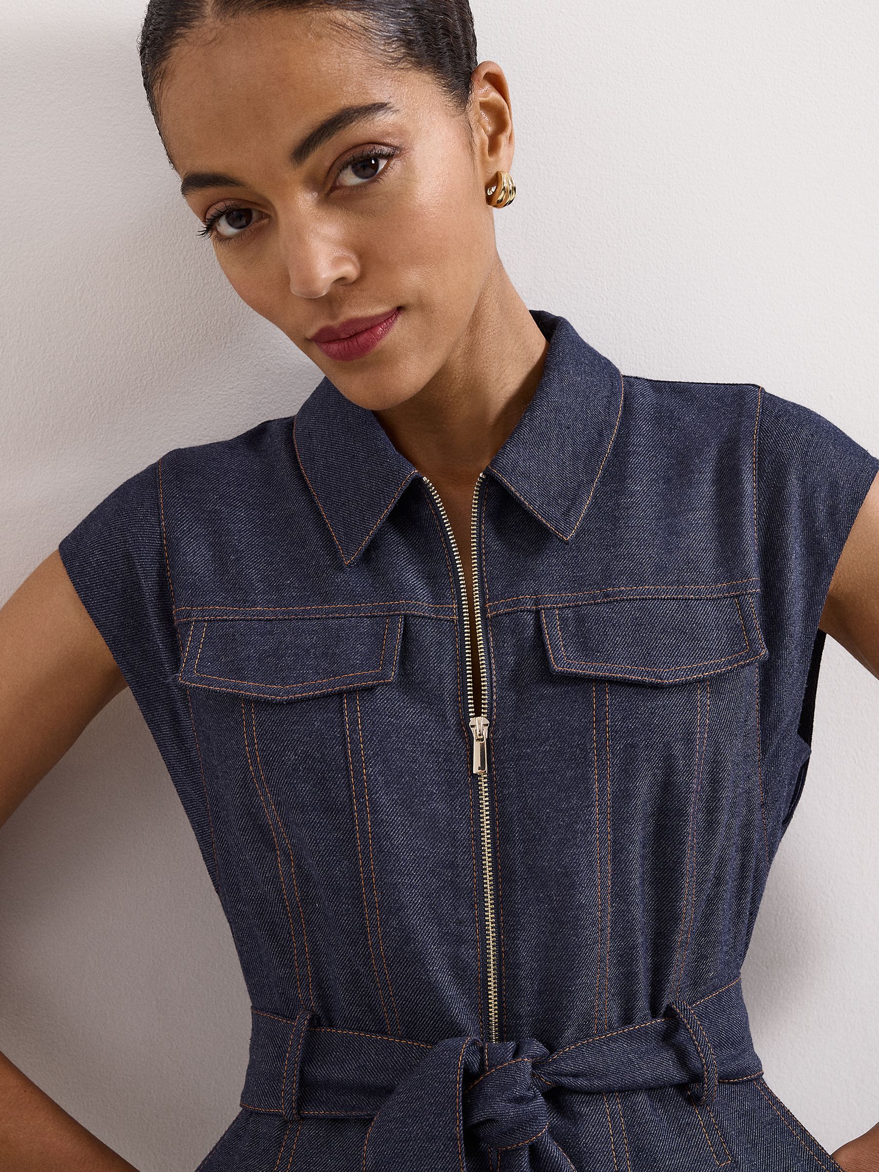 Buy Phase Eight Blue Luiza Denim Jumpsuit from the Next UK online shop