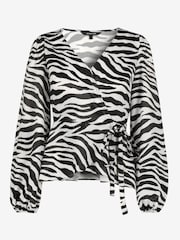 Myleene Klass Monochrome Wrap Blouse - Image 4 of 4