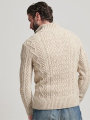 Superdry Natural Jacob Henley Jumper - Image 2 of 5
