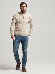 Superdry Natural Jacob Henley Jumper - Image 3 of 5