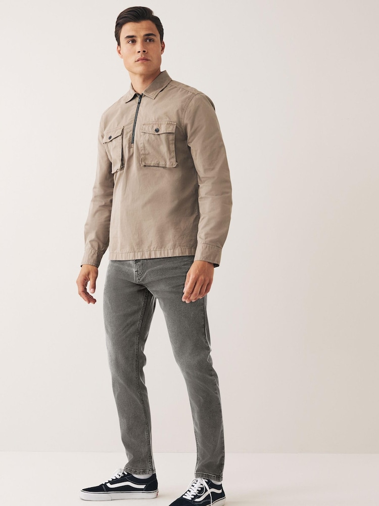 Grey Skinny Fit Next Motion Flex Stretch Jeans - Image 2 of 9