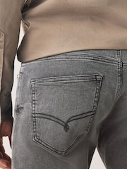Grey Skinny Fit Next Motion Flex Stretch Jeans - Image 6 of 9