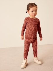 Animal Print Cotton Rich Long Sleeve Rib T-Shirt (3mths-7yrs) - Image 2 of 7