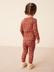 Animal Print Cotton Rich Long Sleeve Rib T-Shirt (3mths-7yrs) - Image 3 of 7